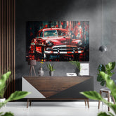 Classical Car Brushed Aluminum Dibond Wall Art.